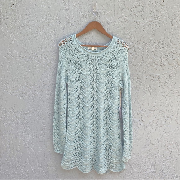 Jessica Simpson soft maternity crochet sweater M - Picture 2 of 8